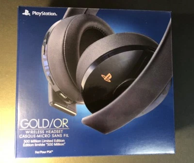 Official Sony Gold Wireless Headset [ 500 Million Limited Edition ] NEW - Image 1 of 4