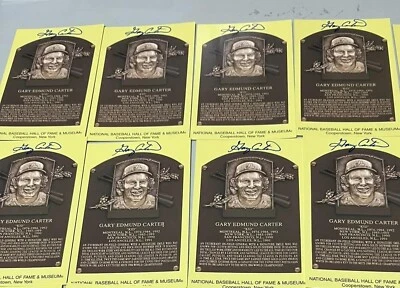 Gary Carter Autograph Signed Hall Of Fame Postcard w/Coa  Mets / Expos - Image 1 of 3