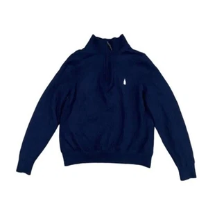 Fairway & Greene Quarter Zip Milk Logo Merino Wool Sweater - Picture 1 of 7