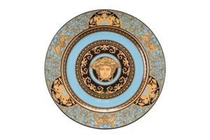 VERSACE  BY ROSENTHAL, GERMANY "MEDUSA CELESTE CHARGER & BREAD & BUTTER PLATES" - Picture 1 of 6