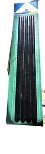 (6) Pack Daltile Restore schwarz 1/2" x 12" glasierte Keramik fröhliche Trim Fliese - Bild 1 von 4