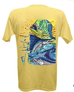 "CAMISETA DE BOLSILLO GRANDE PARA HOMBRE SALT LIFE BANANA AMARILLA ""OFF SHORE SLAM"" S/S - Imagen 1 de 3
