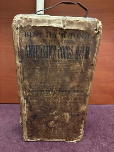 Rare 1860s Bath ME Hair Tonic Restorer bottle sign Anderson’s Cocoa Balm display - Picture 1 of 8