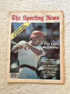 Sporting News Fred Lynn Boston Red Sox 1979 No Label - Picture 1 of 2