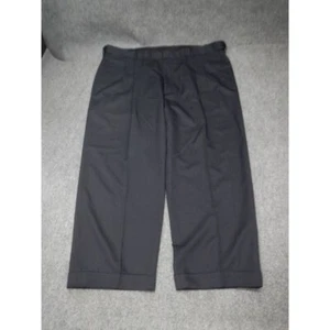 Haggar Classic Fit Pleated Dress Pants Men's 42x32 Black Professional Trousers - Picture 1 of 13