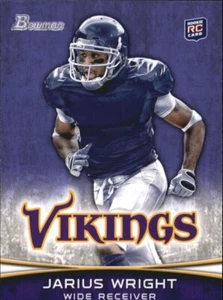 2012 Bowman Purple JARIUS WRIGHT RC #109 MINNESOTA VIKINGS / ARKANSAS 🏈 - Picture 1 of 2