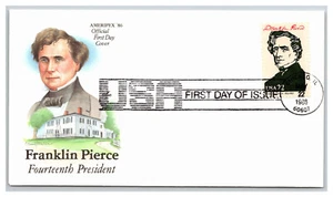 Franklin Pierce Presidente de Estados Unidos ARTCRAFT Cachet Primer Día Sin Dirección Sin Sellar PR39 - Imagen 1 de 1