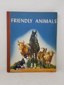 FRIENDLY ANIMALS Childrens Book Karl Patterson Schmidt Illustrated Percy Reeves - Picture 1 of 24