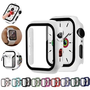 Für iWatch Series 8 7 6 5 SE 41/45/40/44mm Schutzglas Case Display Panzerfolie - Zdjęcie 1 z 31