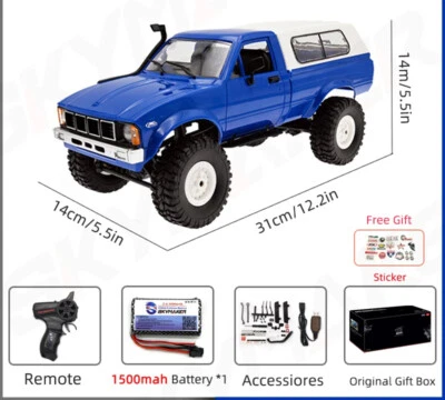 Lo último Coche de radiocontrol 1:16 2.4G 4x4 Rock Crawler Camión de escalada eléctrico Luz LED en carretera Foto 1 de 4