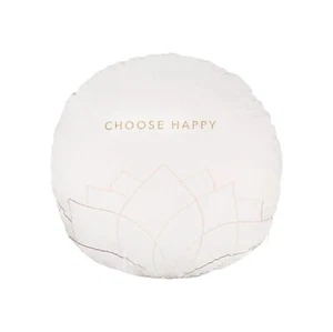 Zen Spirit Kissen rund "Choose happy" Zierkissen Ø 50cm - Räder Design - Bild 1 von 1
