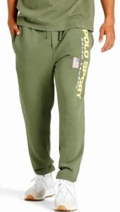 POLO RALPH LAUREN POLO SPORT FLEECE JOGGER PANTS OLIVE SIZE L BRAND NEW W/TAGS - Picture 1 of 9