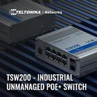 Teltonika TSW200 8-portowy przełącznik PoE+ 2x przemysłowy gigabitowy SFP -40°C ~ 75°C