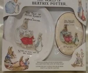 The World of Beatrix Potter Bild Seife/Keramik Schale Set in Box, 1988 - Bild 1 von 3