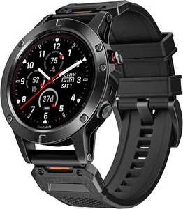 Correa de silicona táctica QuickFit de 22 mm banda impermeable para Garmin Fenix 7 Pro/6/5 - Imagen 1 de 56