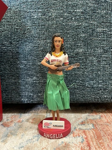 Anaheim Angels Hula Girl Bobble ANGELIA in Box Dancer 2012 SGA Bobblehead Cover