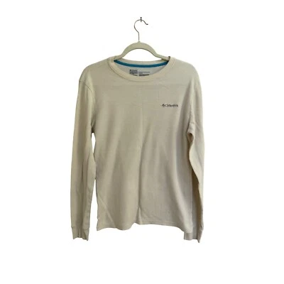 Columbia Men's Cream Thermal Base Layer Long Sleeve Shirt Size Medium - Image 1 of 4