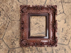 8x10 Vintage Burgundy Picture Frame, Baroque Frame, Fancy Frame, Original Frame - Picture 1 of 4