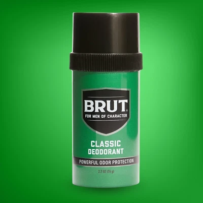 Barra desodorante redonda Brut Classic - Potente protección contra olores 2,7 fl oz Foto 1 de 4