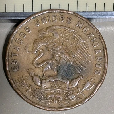 México 1960 20 centavos circulados KM# 440 Foto 1 de 3