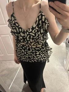 Zara animal print strappy Cami top size XS/small - Picture 1 of 9