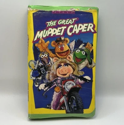 The Great Muppet Caper VHS 1993 Video Tape 80s 90s Comedy Movie Green Clamshell - Image 1 of 4