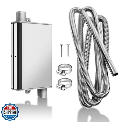 DTNESS 200cm Diesel Heater Exhaust Pipe with Upgraded Muffler & Clamps