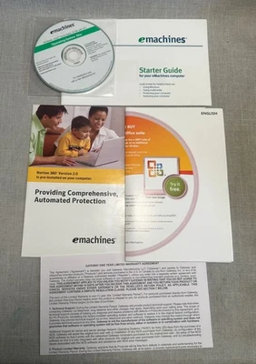 2007 2008 eMachines Operating System Disc Windows Vista Home Basic 32-Bit + Docs - Image 1 of 4
