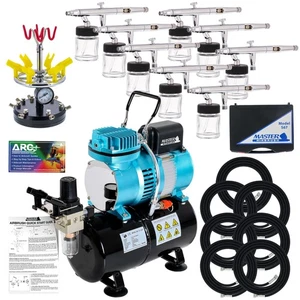 Master Studio Series S67 Airbrush Kit with Master Compressor TC-20T & Air Hose - Picture 1 of 5