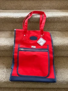 SKYWAY ~ Vintage Luggage Rolling Carry-On Travel Bag W/ Zipper Pouch 70s Red NEW - Picture 1 of 2