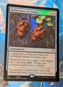 MTG *FOIL BUNDLE PROMO* Kaldheim Rare REFLECTIONS OF LITTJARA NM - Foto 1 di 1