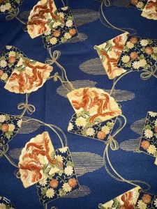 2 Yards Blumen Baumwolle Print 44 cm breit - Bild 1 von 3