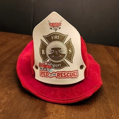 Disney Firefighter Cars Land Red To The Rescue Helmet Hat Patks Fire Fireman - Image 1 of 4