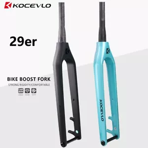 Carbon Mountain Bike Boost Fork 29er mtb Rigid Tapered Bicycle Forks 15*110mm - Picture 1 of 15