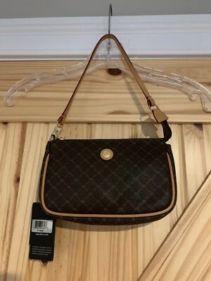 Bolsa de ombro Rioni Itália pequena Fender Signature G3189B marrom ST-20059 mono - Imagem 1 de 4