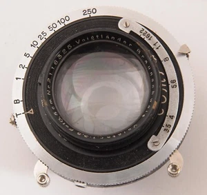 1937 VOIGTLANDER Voigtar 1:3.5 f=10.5cm Objektiv im Compur Shutter - Bild 1 von 9