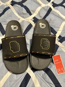 NWT Size 13 Nike San Diego Padres Off Court Slides - Picture 1 of 4