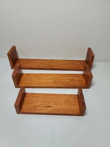 3pcs Floating Shelves Bookshelf Wall Mount Bedroom Display Home Decor Rack - Picture 1 of 3