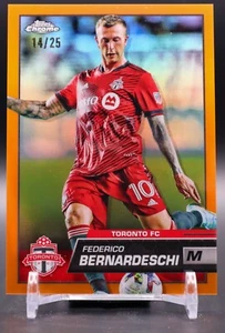 Federico Bernardeschi 2023 Topps Chrome MLS Orange Refractor /25 - Picture 1 of 2