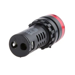2 Pack DC 12V Red LED Buzzer Alarm Signal Indicator Flash Light Panel Mount - Picture 1 of 6