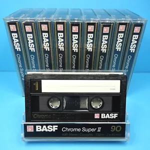🙈 10x BASF Chome Super II 90 * Type 2 * Cassettes Kassetten кассеты * 1988 - Bild 1 von 6