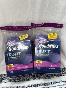 2 Packs GoodNites TruFit Real Underwear for Girls S/M Underwear and Inserts - Picture 1 of 3