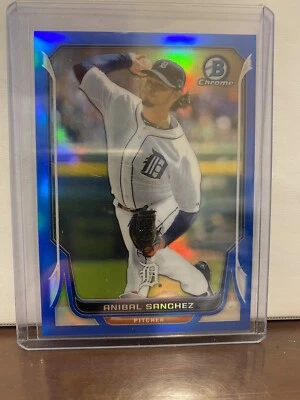 Anibal Sanchez 2014 Bowman Chrome Blue Refractor 224/250 Detroit Tigers - Image 1 of 2