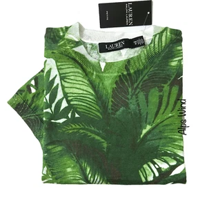 Lauren Ralph Lauren Damen Petites Größe M Kurzarm Baumwolle/Modal Pullover $ 125 - Bild 1 von 8