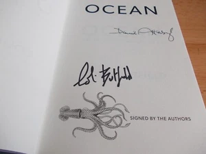 Ocean, David Attenborough & Colin Butfield. SIGNED X 2 ,1st edition,1st imp. NEW - Picture 1 of 5