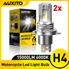 H4 LED Zestaw reflektorów Hi/Lo Beam Biała żarówka LED H4 6500K do motocykla samochodowego