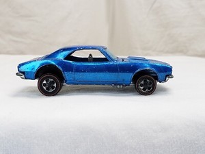 Vintage Hot Wheels Redlines 1968 Custom Camaro Blue