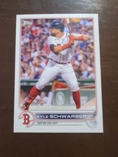 2022 Topps Team Set # BOS-7 Kyle Schwarber Boston Red Sox Baseball Card Ungraded