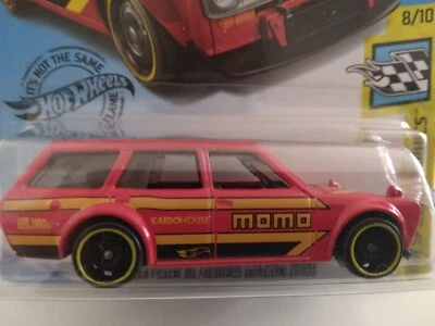 风火轮 2020 - 146 HW 速度图形 DATSUN BLUEBIRD WAGON 510 红色 LOOSE CARDED — 第 1/4 张图片