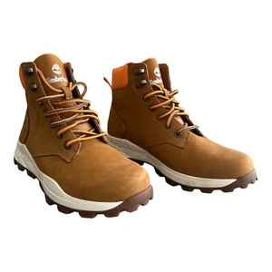 Timberland Botas Brooklyn Bota de Senderista Movimiento con Cordones 6 Cuero de Trigo Reino Unido 8 42 - Imagen 1 de 24